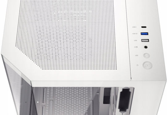 Krux Empero Gaming Midi Tower Κουτί Υπολογιστή με Πλαϊνό Παράθυρο και ARGB Φωτισμό Λευκό - Image 4