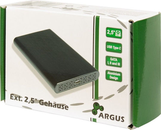 Inter-Tech GD-25010 Θήκη για Σκληρό Δίσκο 2.5" SATA III με σύνδεση USB 3.1 Type-C 88884122 - Image 5