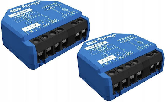 Shelly 1 Gen3 Ενδιάμεσος Διακόπτης σε Μπλε Χρώμα 2τμχ Shelly_1_Gen3_2er - Image 2