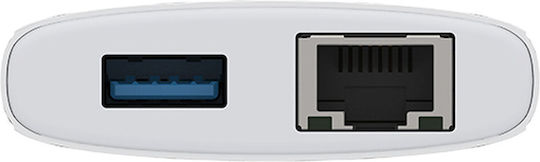 D-Link USB 3.2 Hub 10 Θυρών με σύνδεση USB-C / Ethernet Λευκό DUP-A01 - Image 5