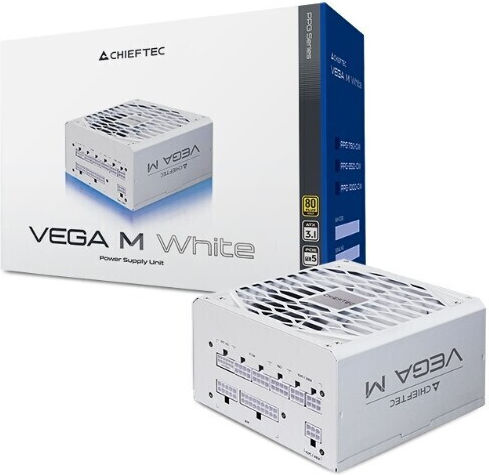 Chieftec VEGA M 750W Λευκό Τροφοδοτικό Υπολογιστή Full Modular 80 Plus Gold