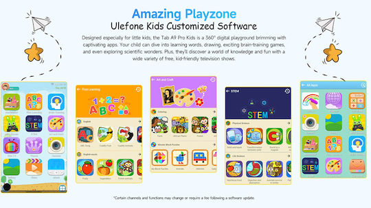 Ulefone Tab A9 Pro Kids 4G 8.68" (4GB/128GB) Μπλε - Image 10