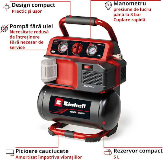 Einhell Κομπρεσέρ Αέρος με Αεροφυλάκιο 75lt - Image 3