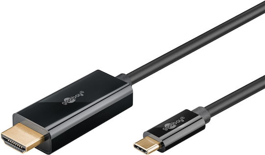 Goobay HDMI 2.0 Cable HDMI male - HDMI male 1m Μαύρο 75696 - Image 4