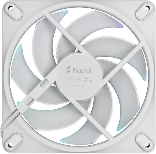 Fractal Design Momentum 14 Case Fan 140mm με RGB Φωτισμό Λευκό - Image 5