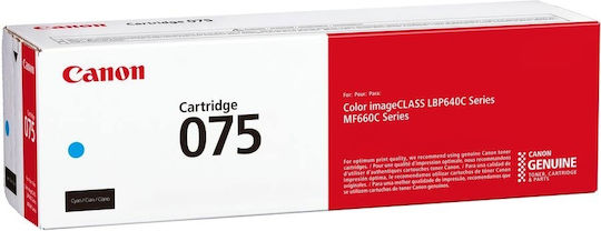 Canon 075 Γνήσιο Toner Laser Εκτυπωτή Κυανό 1300 Σελίδων 6364C002