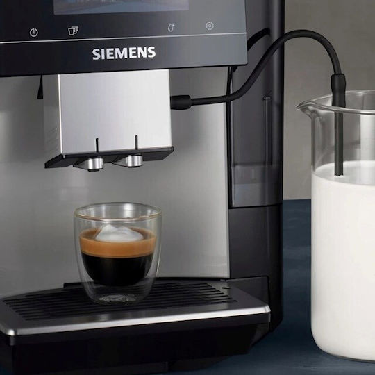 Siemens Eq700 Αυτόματη Μηχανή Espresso Εντοιχιζόμενη 1500W Πίεσης 19bar για Cappuccino με Μύλο Άλεσης Γκρι - Image 3