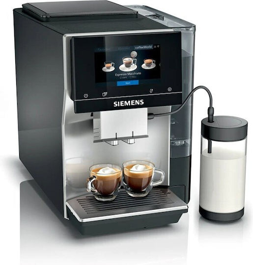 Siemens Eq700 Αυτόματη Μηχανή Espresso Εντοιχιζόμενη 1500W Πίεσης 19bar για Cappuccino με Μύλο Άλεσης Γκρι - Image 6