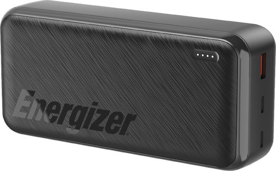 Energizer UE30055PQ Power Bank 30000mAh 22.5W με Θύρα USB-A και 2 Θύρες USB-C Power Delivery Μαύρο