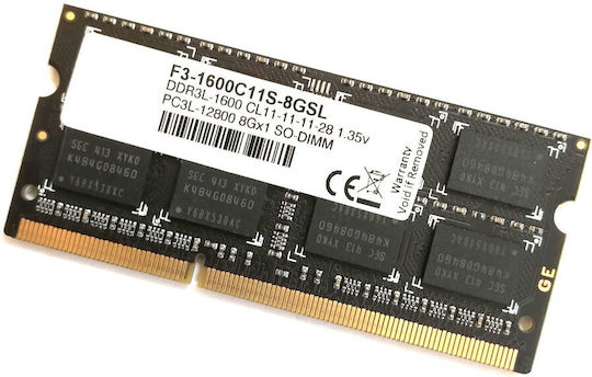 G.Skill DDR3 με Module 1x8GB και Ταχύτητα 1600 για Laptop F3-1600C11S-8GSL - Image 4