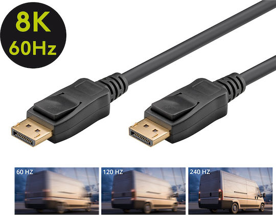 Goobay Cable DisplayPort male - DisplayPort male 1m Μαύρο (74777) - Image 9