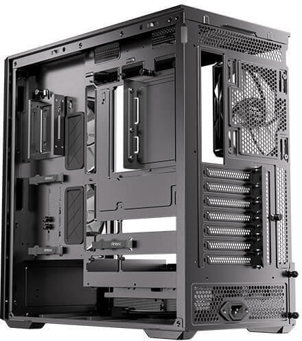 Antec FLUX REAR Midi Tower Κουτί Υπολογιστή με Πλαϊνό Παράθυρο Μαύρο - Image 3