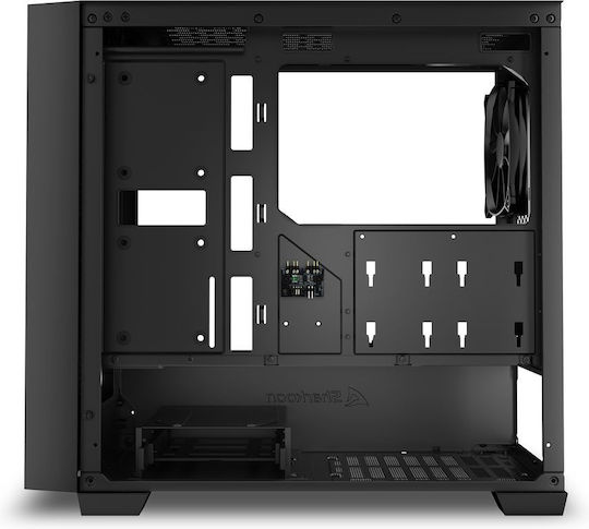 Sharkoon J1000 ARGB Mini Tower Κουτί Υπολογιστή με Πλαϊνό Παράθυρο Μαύρο - Image 7