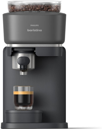 Philips Baristina Αυτόματη Μηχανή Espresso 1500W Πίεσης 16bar με Μύλο Άλεσης Μαύρη - Image 5