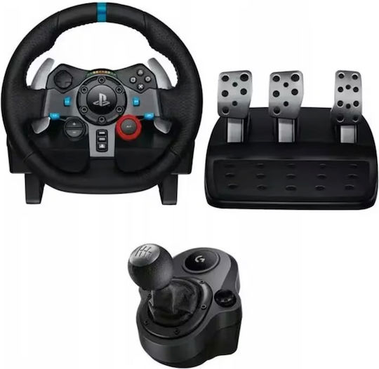 Logitech G29 SE Driving Force + Shifter Τιμονιέρα με Μοχλό Ταχυτήτων και Πετάλια για PC / PS3 / PS4 / PS5 με 900° Περιστροφής - Image 2