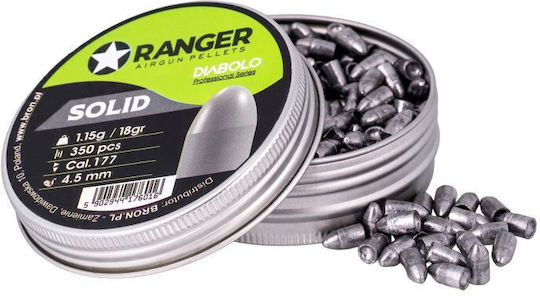 Shot 4.5 Mm Ranger Diabolo Professional Solid Semi-circular 350 Pcs 1.15 G