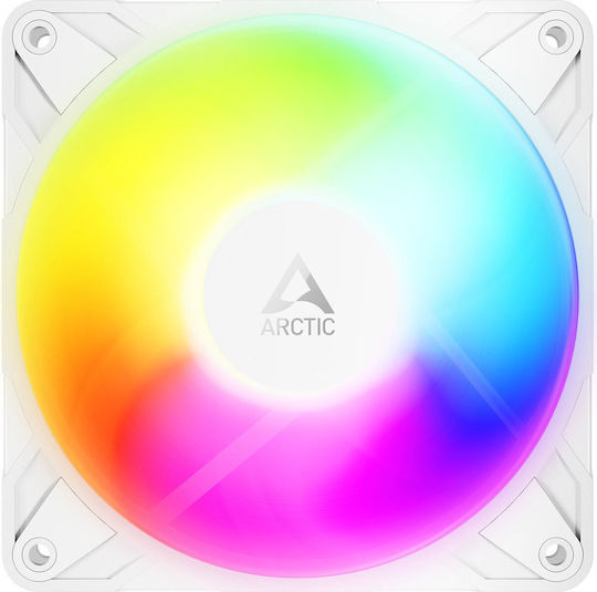 Arctic P12 Pro Reverse Case Fan 120mm με ARGB Φωτισμό και Σύνδεση 4-Pin PWM Λευκό - Image 2