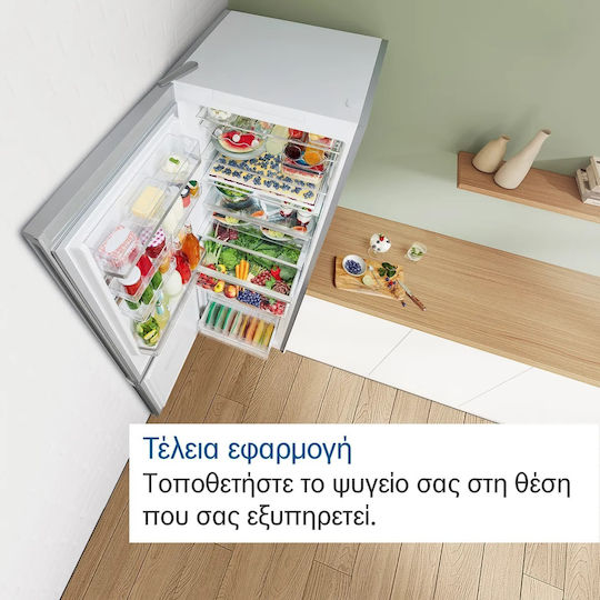 Bosch Ψυγειοκαταψύκτης 305lt Total NoFrost Υ186xΠ60xΒ66εκ. Λευκός KGN36NWEA - Image 10