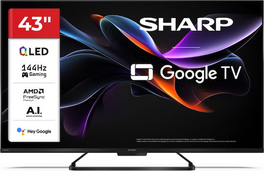 Sharp Smart Τηλεόραση 43" 4K UHD QLED 43HR7265E HDR (2025) 43HR7265E
