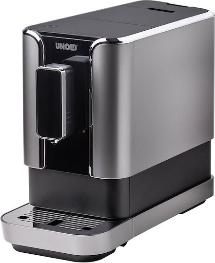 Unold Αυτόματη Μηχανή Espresso 1470W Πίεσης 19bar με Μύλο Άλεσης Ασημί 28835