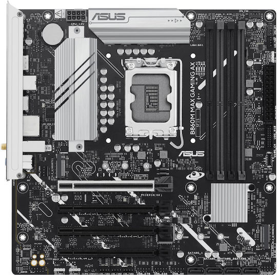 Asus B860M Max Gaming AX Wi-Fi Motherboard Micro ATX με Intel 1851 Socket - Image 2