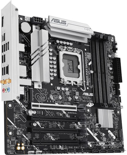 Asus B860M Max Gaming AX Wi-Fi Motherboard Micro ATX με Intel 1851 Socket - Image 3