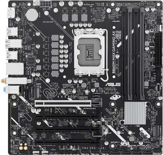 Asus B860M Max Gaming AX Wi-Fi Motherboard Micro ATX με Intel 1851 Socket - Image 6