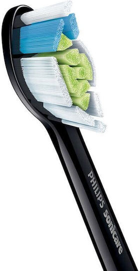 Philips Sonicare W2 Optimal White Ανταλλακτικές Κεφαλές για Ηλεκτρική Οδοντόβουρτσα Standard Black HX6064/11 4τμχ - Image 5
