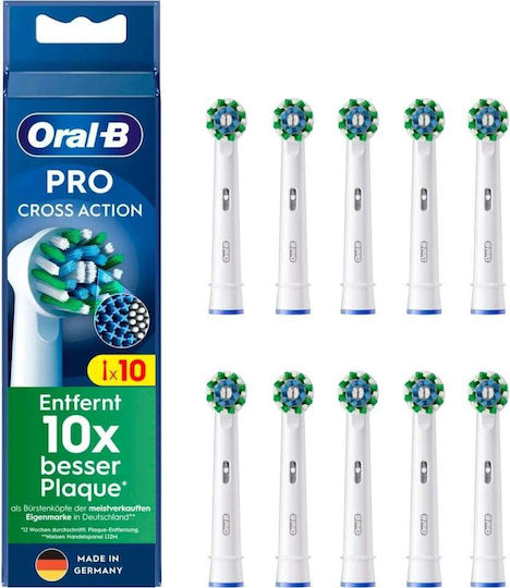 Oral-B Pro CrossAction Ανταλλακτικές Κεφαλές για Ηλεκτρική Οδοντόβουρτσα 860595 10τμχ - Image 4