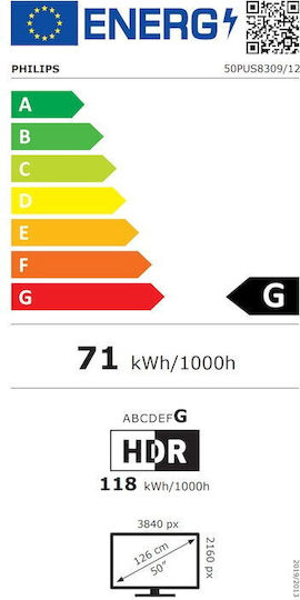 Philips Smart Τηλεόραση 50" 4K UHD LED 50PUS8309 HDR (2024) - Image 5