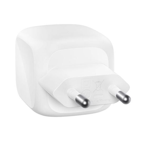 Belkin Φορτιστής GaN με 2 Θύρες USB-C και Καλώδιο USB-C 50W Power Delivery Λευκός (BoostCharge Pro) - Image 6