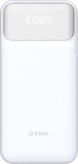 D-Link DPP-201 Power Bank 20000mAh 18W με Θύρα USB-A και Θύρα USB-C Λευκό - Image 2
