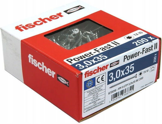 fischer Βίδα με Διάμετρο M3 και Μήκος 35mm 200τμχ Fpf Ii - Image 2