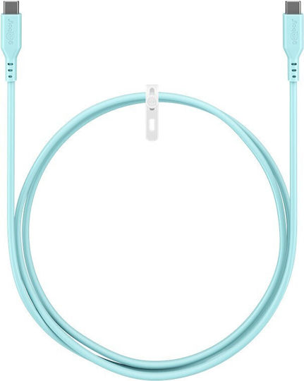 Goobay USB 2.0 Cable USB-C male - USB-C 60W Τιρκουάζ 1.5m 77744 - Image 3