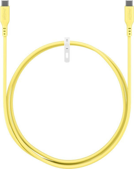 Goobay USB 2.0 Cable USB-C male - USB-C 60W Κίτρινο 1.5m 77742 - Image 2