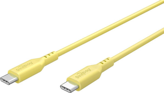 Goobay USB 2.0 Cable USB-C male - USB-C 60W Κίτρινο 1.5m 77742 - Image 4