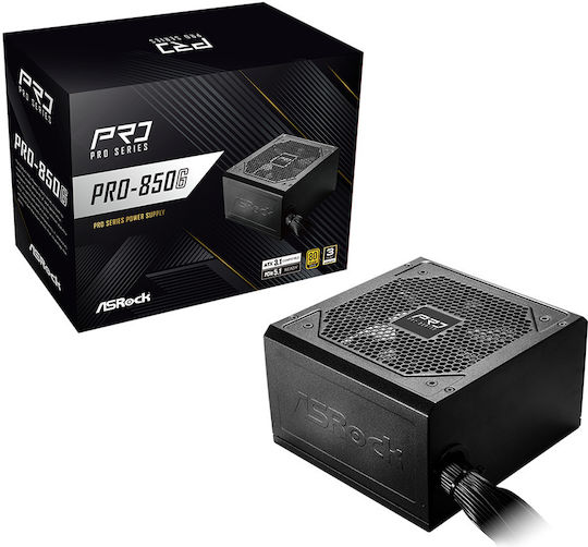 ASRock Pro-850G 850W Μαύρο Τροφοδοτικό Υπολογιστή Full Wired 80 Plus Gold - Image 2