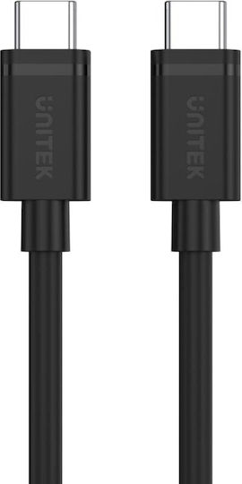 Unitek USB 3.2 Cable USB-C male - USB-C 60W Μαύρο 2m Y-C477BK01-2M - Image 2