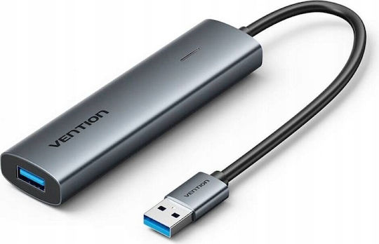 Vention USB 3.0 Hub 5 Θυρών με σύνδεση USB-A Γκρι S9921203 - Image 3