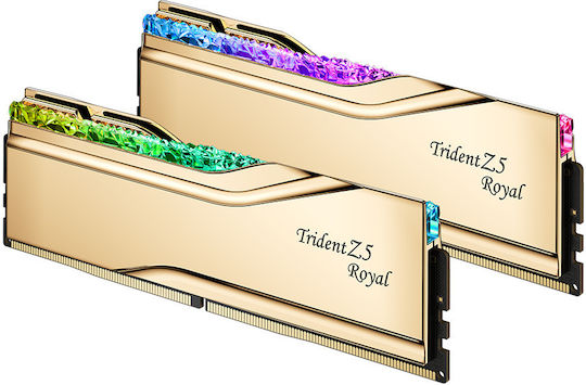 G.Skill Trident Z5 Royal Neo RGB DDR5 32GB RAM με Modules και Ταχύτητα 6000 για Desktop F5-6000J2836G16GX2-TR5G - Image 2