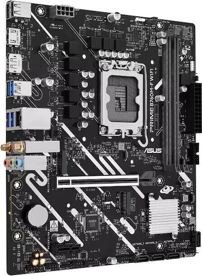 Asus Prime B760M-F WIFI Motherboard Micro ATX με Intel 1700 Socket 90MB1N00-M0EAY0 - Image 3