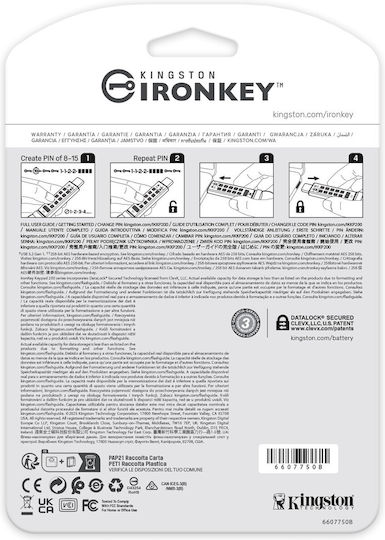 Kingston IronKey Keypad 200C 512GB USB 3.2 Stick με σύνδεση USB-C Μπλε - Image 5