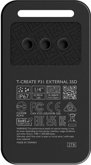 TeamGroup P31 USB-C Εξωτερικός SSD 2TB 2.5" Μαύρο - Image 4
