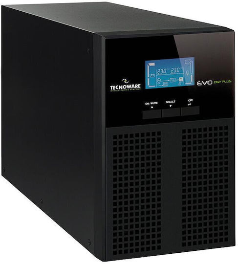Tecnoware EVO DSP PLUS Mini UPS On-Line 1200VA 1080W με 3 IEC Πρίζες