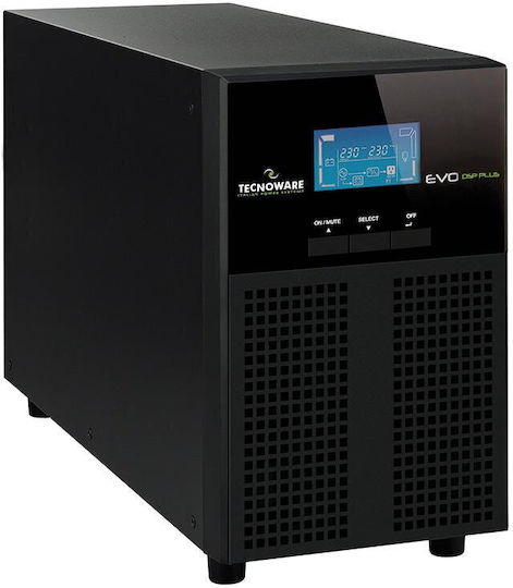 Tecnoware EVO DSP PLUS Mini UPS On-Line 2400VA 2160W με 4 IEC Πρίζες