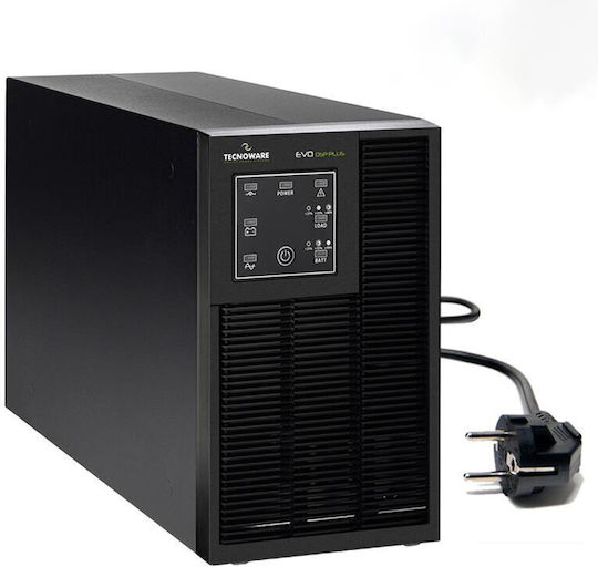 Tecnoware EVO DSP PLUS Mini UPS On-Line 800VA 720W με 4 IEC Πρίζες