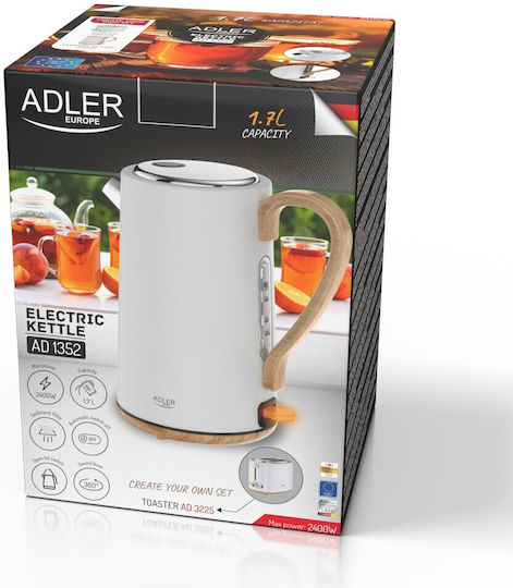 Adler Βραστήρας 1.7lt 2200W Λευκός AD 1352 - Image 9