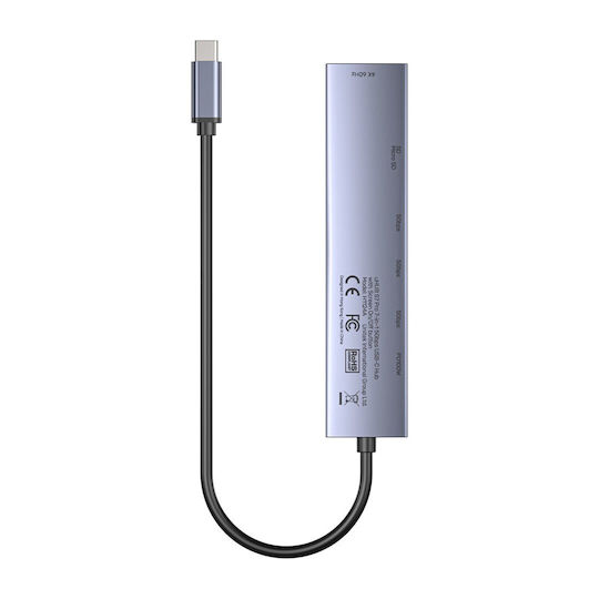 Unitek USB-C Docking Station με HDMI 4K PD Ασημί (H1124AGY01) - Image 4