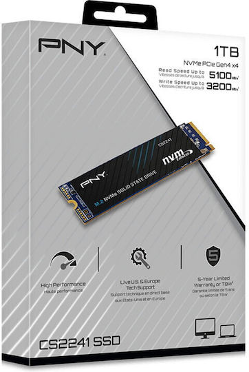 PNY CS2241 SSD 1TB M.2 NVMe PCI Express 4.0 M280CS2241-1TB-RB - Image 5