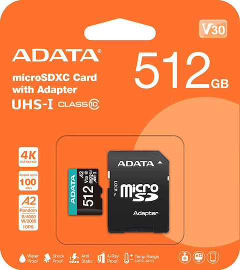 Adata Premier Pro microSDXC 512GB Class 10 U3 V30 A2 UHS-I - Image 5